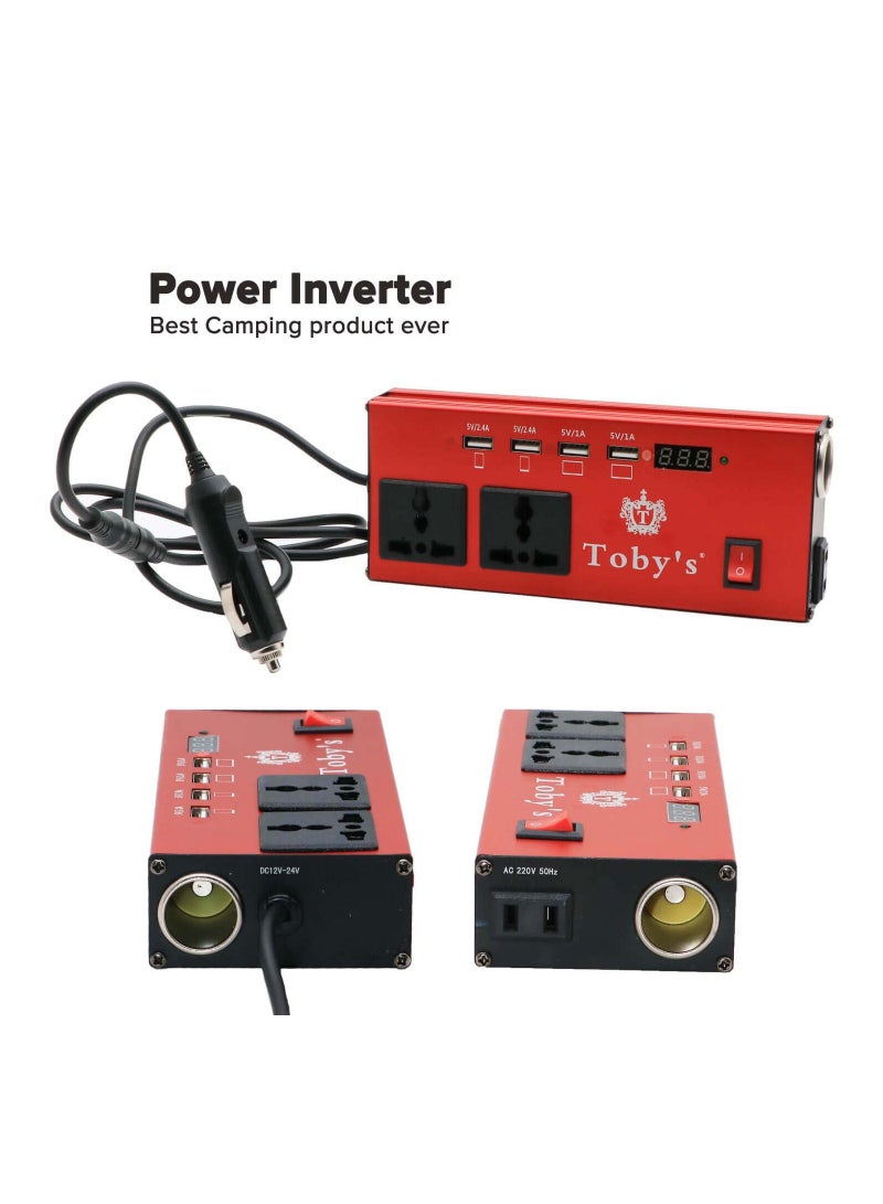 توبيز بطارية بقوة 20000 مللي أمبير في الساعة، بطارية قابلة لإعادة الشحن بقوة 20 أمبير مع محول طاقة 220 فولت، مثالية للتخييم، مصنوعة من مادة ABS - Image 3