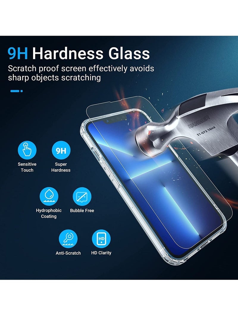 Raxoom [3 in1] Designed for iPhone 13 Pro max Magnetic Case Crystal Clear, with 1 Pcs Tempered Glass Screen Protectors & 1 Pcs Camera Lens Protectors-Transparent (iPhone 13 Pro Max) - Image 4