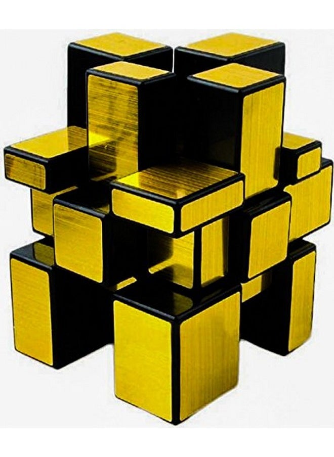 D ETERNAL - Mirror Cube 3X3 Cube High Speed Gold Mirror Magic Cube 3X3 Mirror Cube Brainstorming Puzzle Game Toy, Kids And Professionals - Image 1