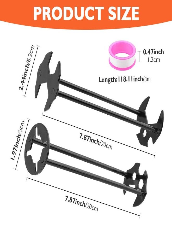 Ranjaner 2 Pcs Basin Wrenchs Multifunctional Faucet Wrench for Undermount Sink, Under Sink Plumbers Wrenchs, Socket Wrench Plumbing Tools for Tight Spaces Kitchen Bathroom - Image 2
