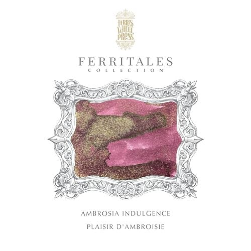 Ferris Wheel Press Ink FerriTales Collection Ambrosia Indulgence Red with Gold Shimmer 20ml Fountain Pen Ink Bottle - Image 3
