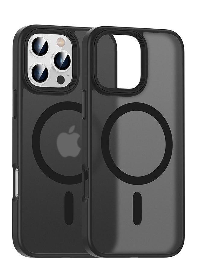 Generic - Ultra Thin iPhone Translucent Matte Back Case, Case with Shockproof Protection, Anti-Yellowing,Shock Absorption,Strong Magnet,Cell Phone Case iPhone Case Clear for iPhone 16 Pro Max(Black) - Image 1