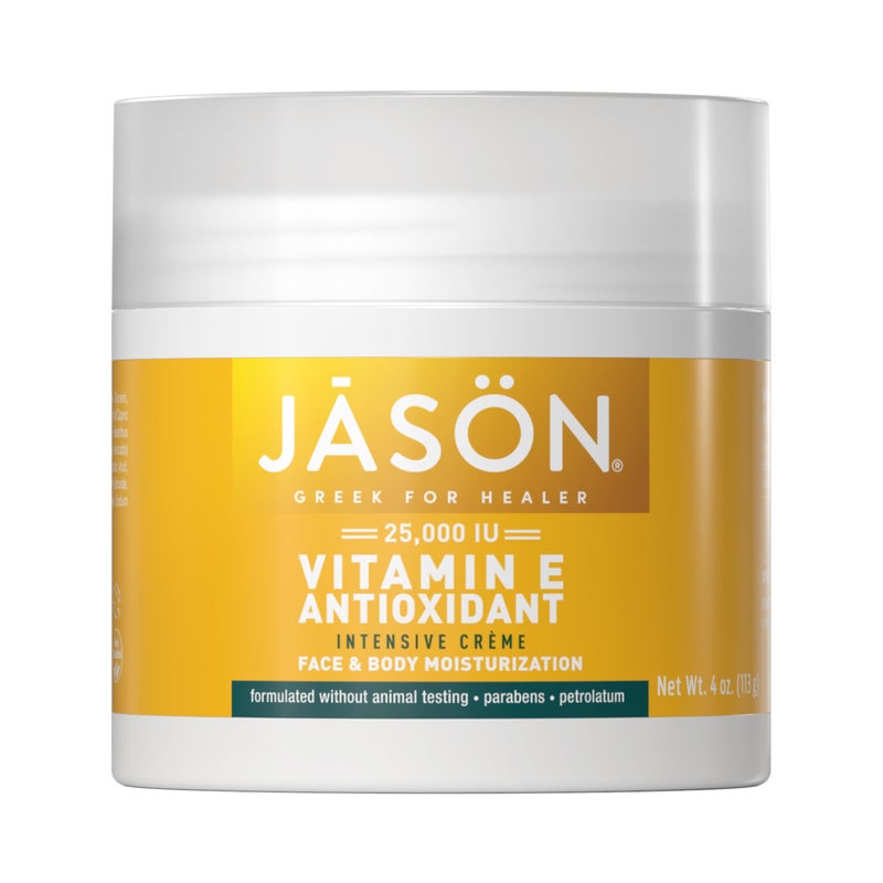 JASON Vitamin E Antioxidant Intensive CrÃ¨me Face & Body Moisturization, 25,000 IU Body Cream Moisturizer, 4 Fluid Ounces - Image 1