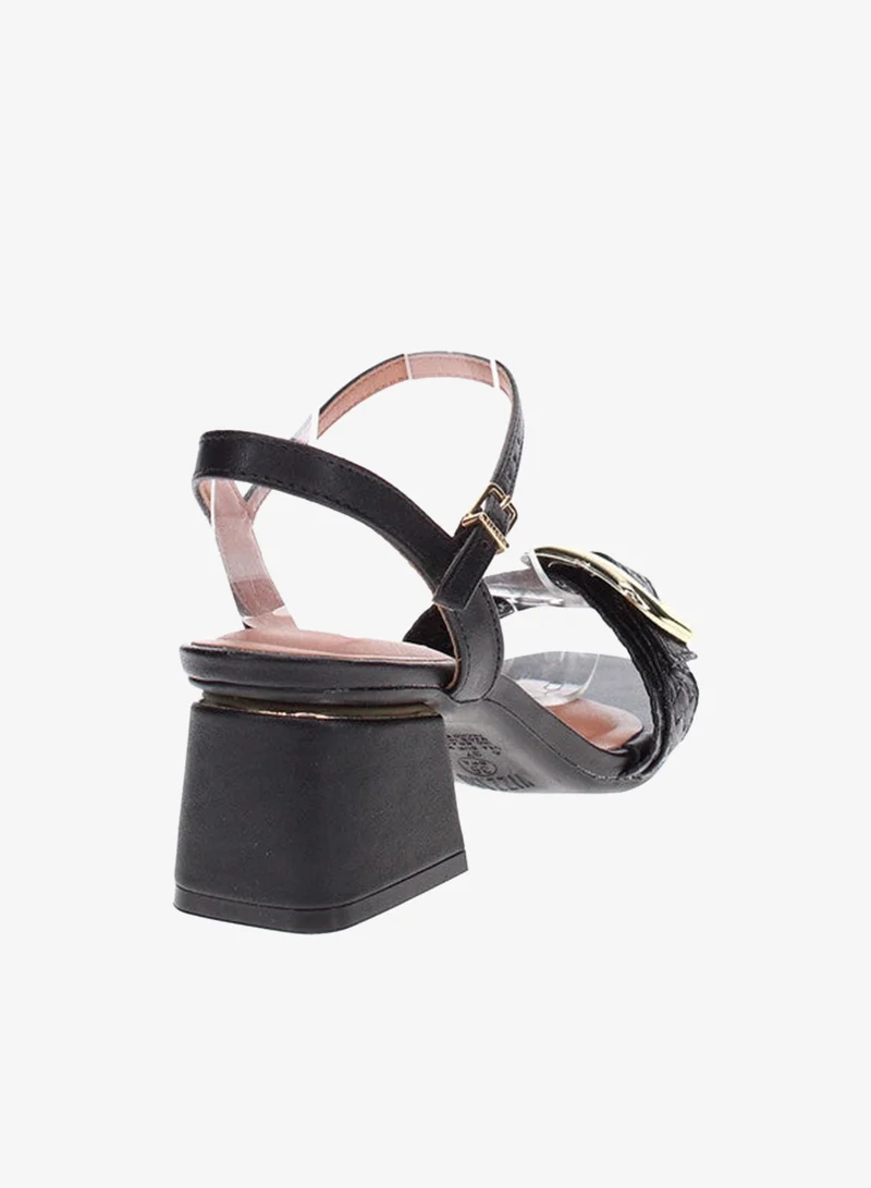 VIZZANO Black Heels Sandal for Women – Stylish Ladies Heel Sandals & Sling Back Heels for Girls for Women | Best Price UAE