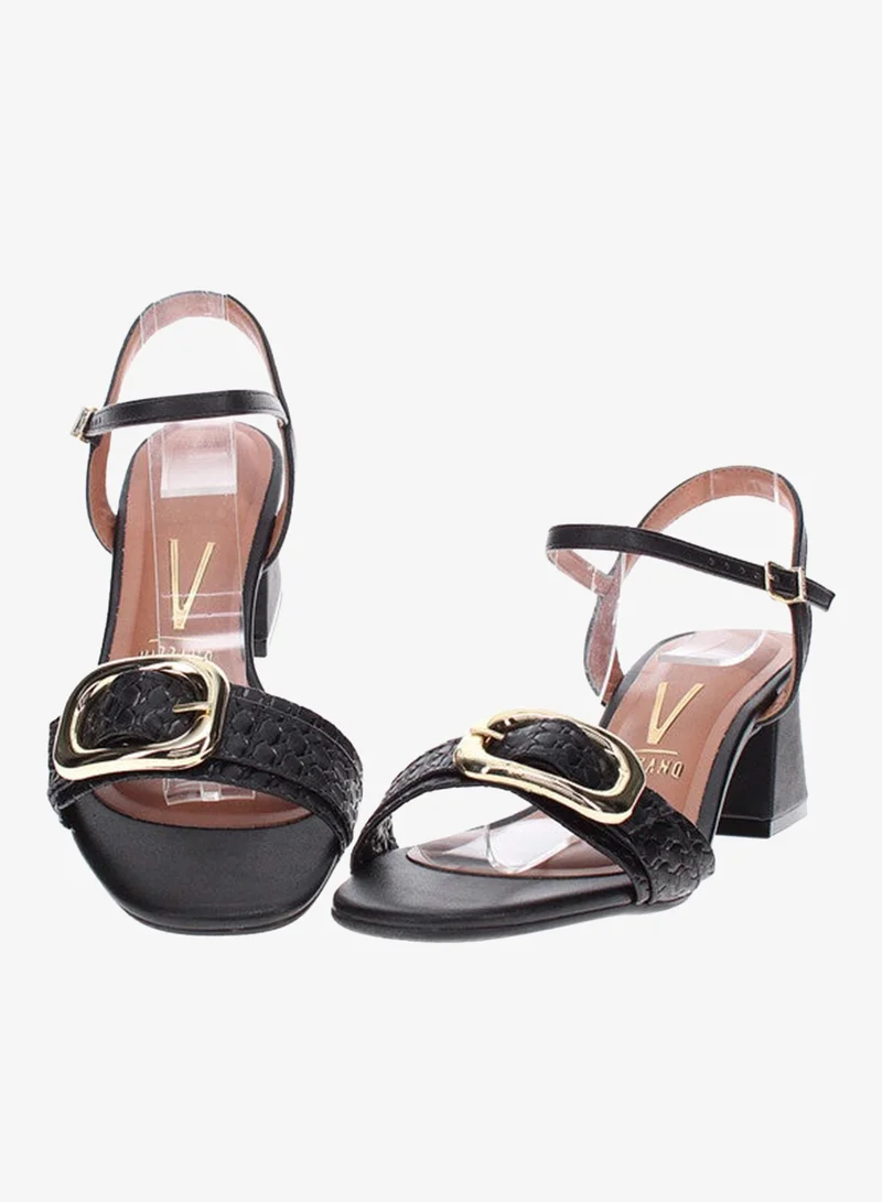 VIZZANO Black Heels Sandal for Women – Stylish Ladies Heel Sandals & Sling Back Heels for Girls for Women | Best Price UAE