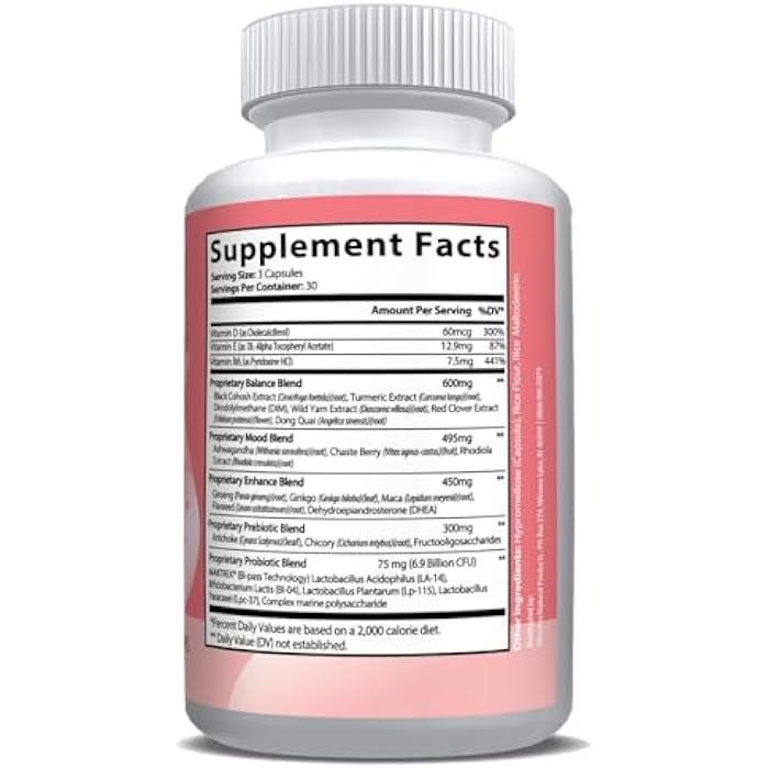 ENP Menopause Support for Women with Black Cohosh, Red Clover and Prebiotic Blend - Image 2