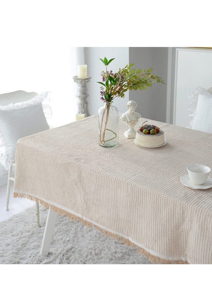Tablecloth Sofa Covers Blanket Geometrical Knitted Tassels Table Cover for Home Decor Kitchen Dining Buffet - Image 2