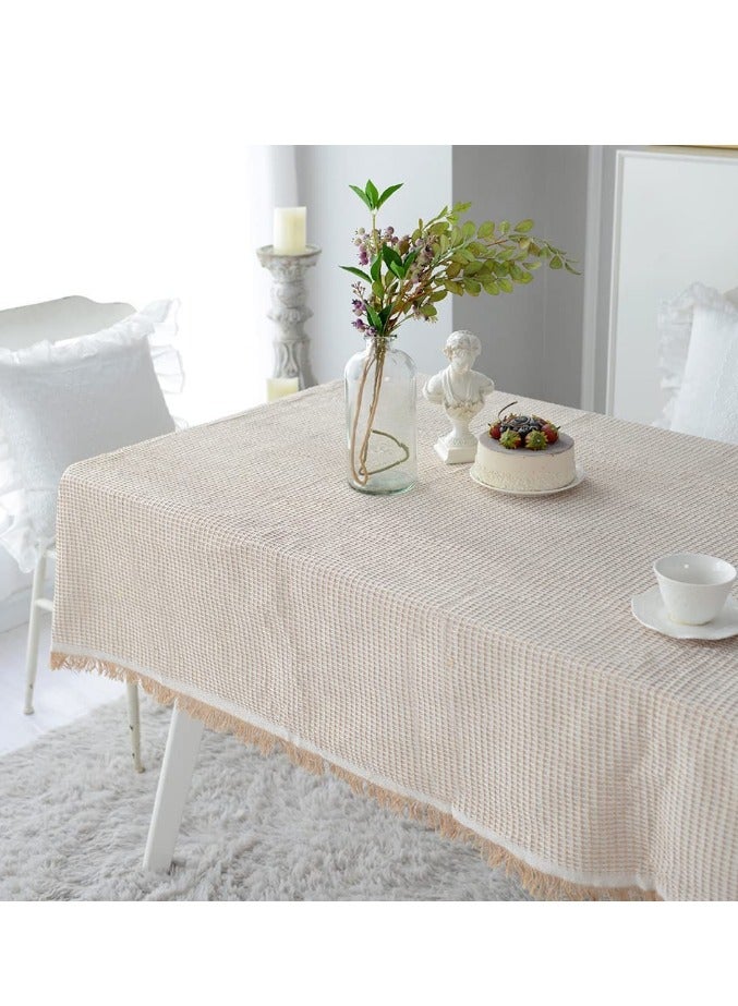 Tablecloth Sofa Covers Blanket Geometrical Knitted Tassels Table Cover for Home Decor Kitchen Dining Buffet - Image 4