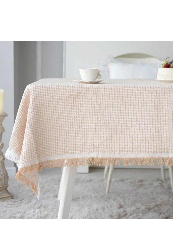 Tablecloth Sofa Covers Blanket Geometrical Knitted Tassels Table Cover for Home Decor Kitchen Dining Buffet - Image 1
