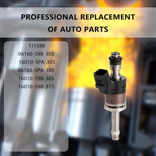 NECATUO Set of 4 Fuel Injectors Compatible with Honda Accord CRV Civic 15L Replaces FJ1588 0616059B305 1601059B305 - Image 3