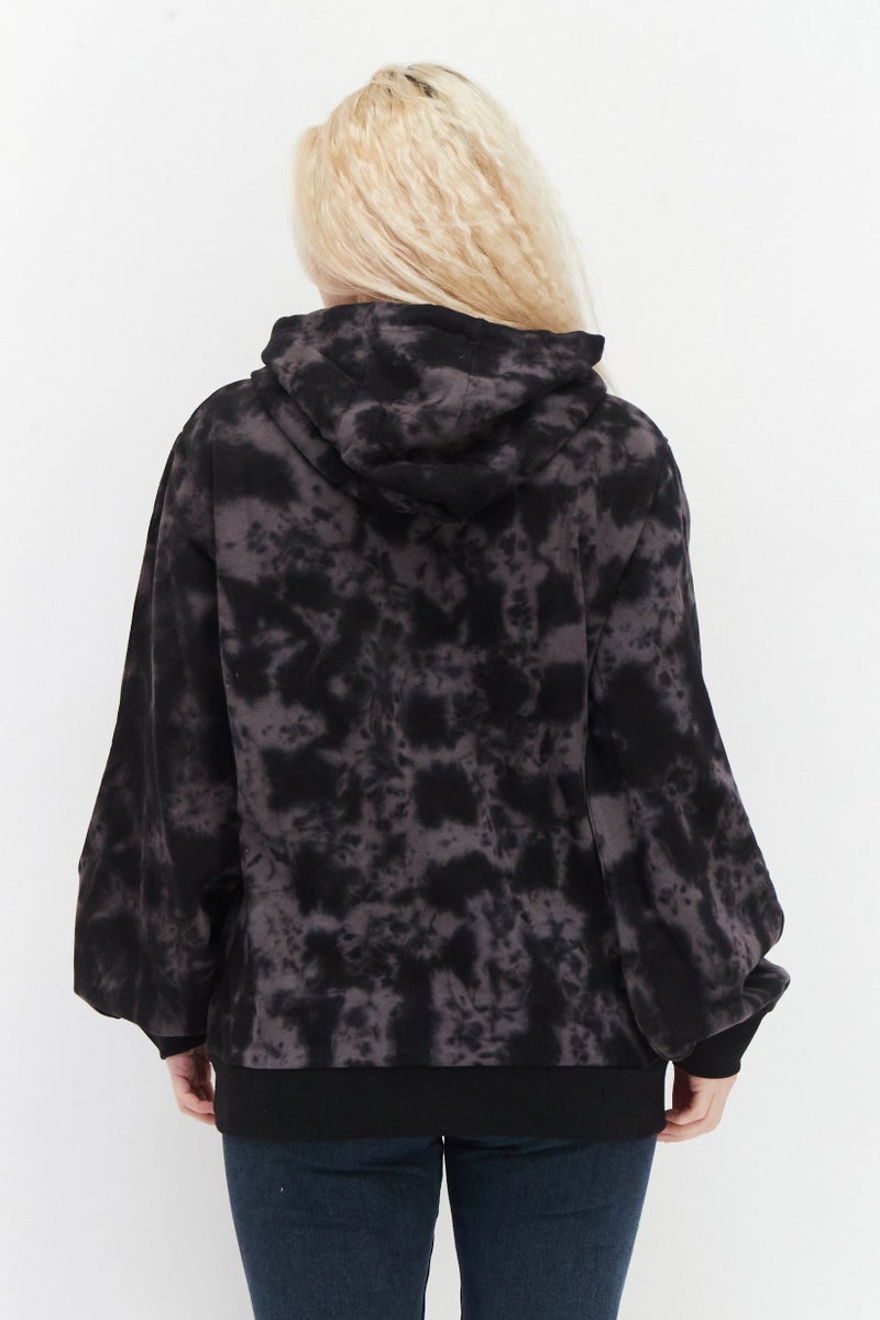 Ellesse هودي خارجي للنساء بلياقة بدنية مع شعار العلامة التجارية، رمادي داكن - Image 4