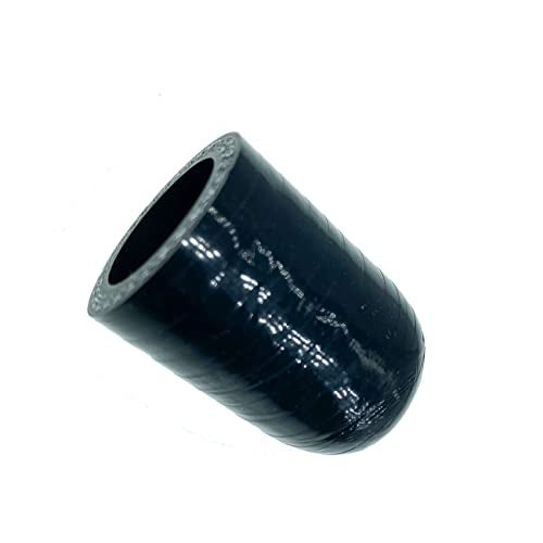 Bekelan 3/4" (19mm) Black Universal Reinforced Silicone Coolant Cap With Clamp For bypass heater Vacuum Water Port Protective End Cap Kit - Image 2