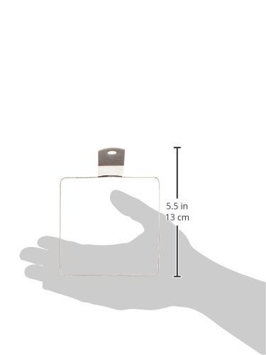 Dynore Stainless Steel 4 Square Egg Ring with Handle - Image 3