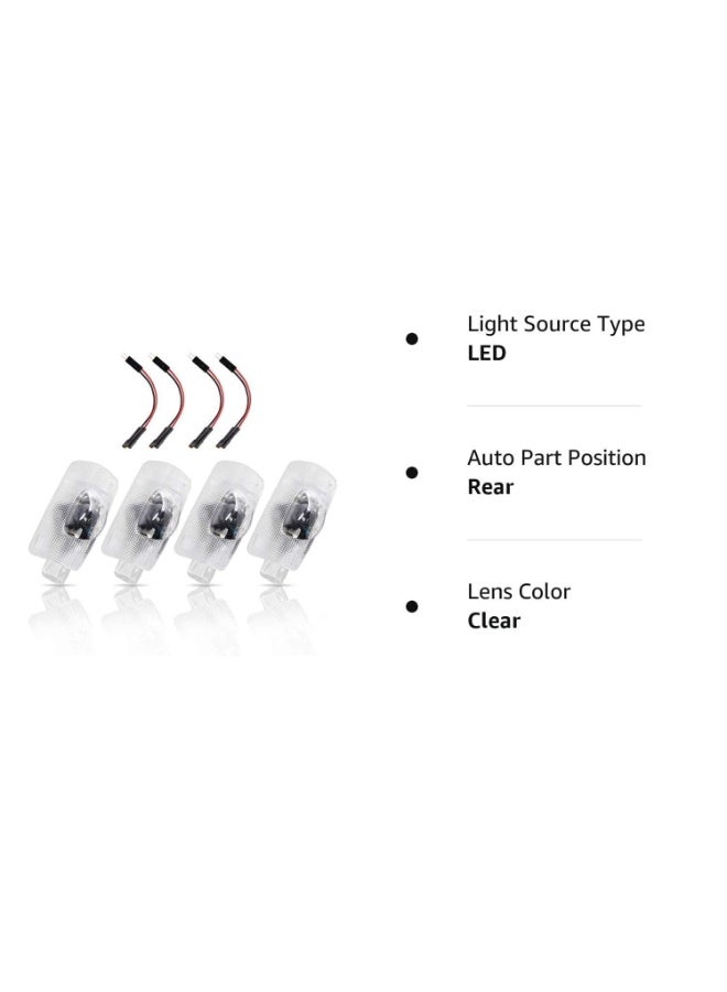 Lexus Car Door LED Logo Projector Lights, 3D Welcome Courtesy Lamp - 4 Pack - Image 2