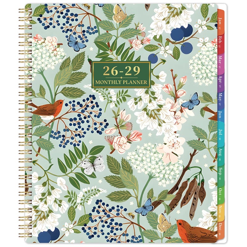 Vondafe 2026-2029 Monthly Planner/Calendar - 3 Year Monthly Planner 2026-2029, July 2026 - June 2029, 9" x 11", 3 Year Calendar 2027-2028-2029 with Colorful Tabs, Notes Pages, Inner Pocket - Image 1