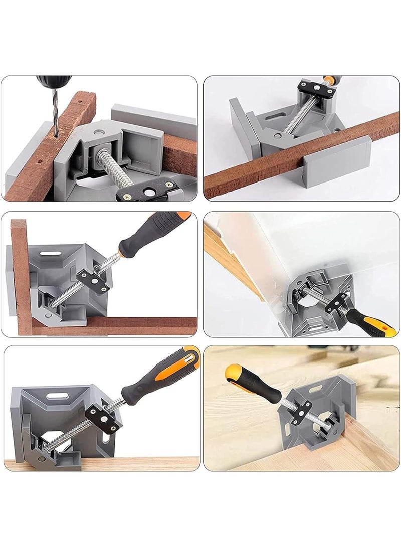 GGOOT Hardware Tool Single Handle Right Angle Clamp Aluminum Alloy Welding Pliers Woodworking Clamp Angle Clamp Fish Tank Photo Frame Tool  - Image 2