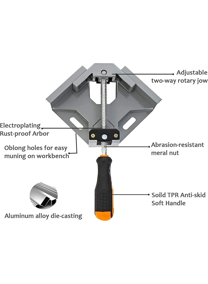 GGOOT Hardware Tool Single Handle Right Angle Clamp Aluminum Alloy Welding Pliers Woodworking Clamp Angle Clamp Fish Tank Photo Frame Tool  - Image 3