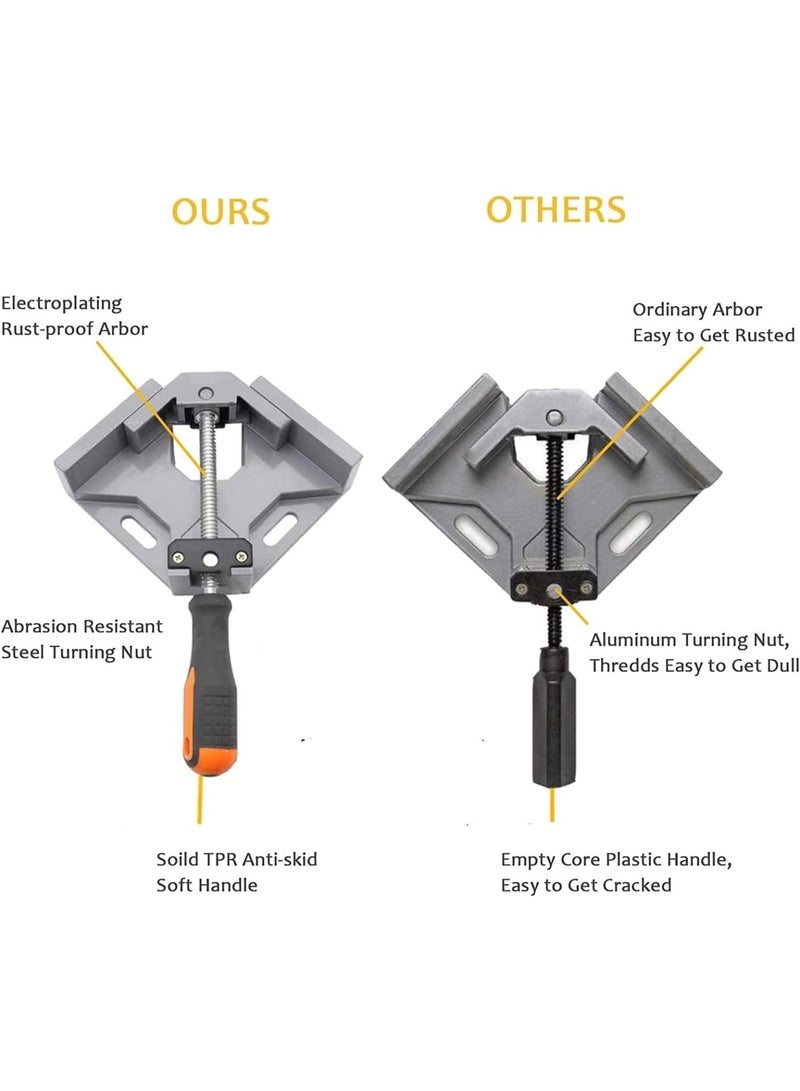 GGOOT Hardware Tool Single Handle Right Angle Clamp Aluminum Alloy Welding Pliers Woodworking Clamp Angle Clamp Fish Tank Photo Frame Tool  - Image 5