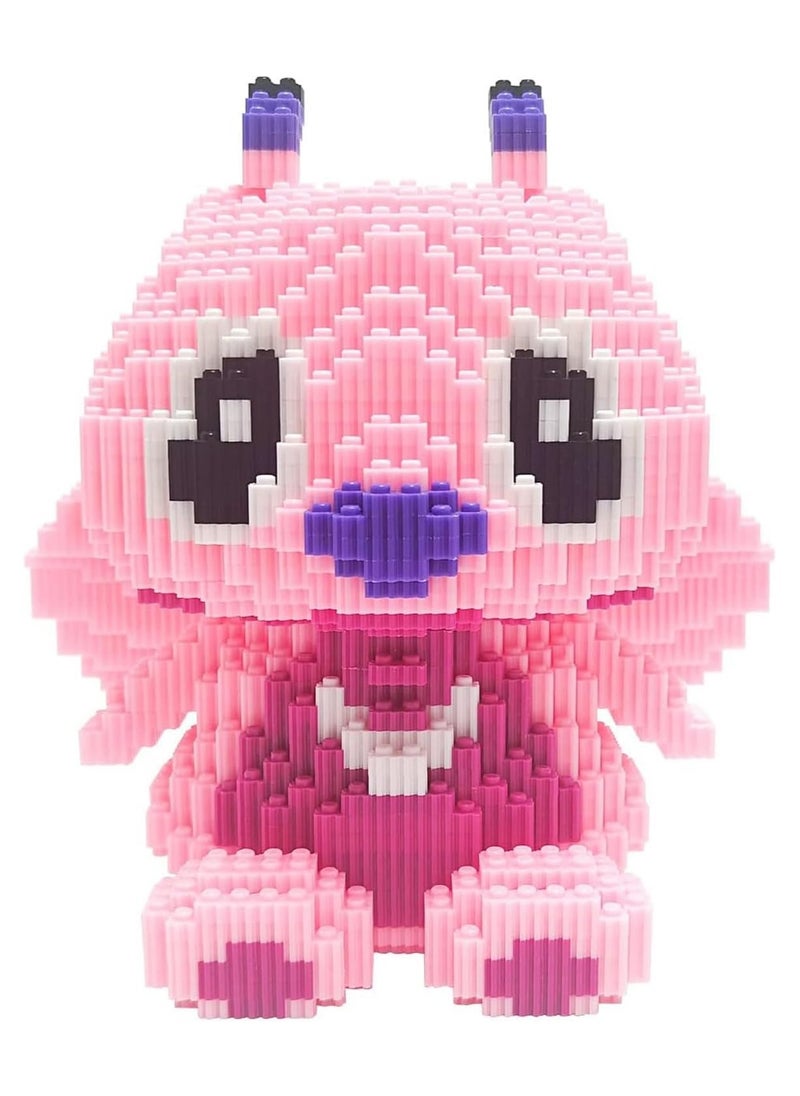 Building Bricks 2000+ Pieces Set - Classic Building Bricks Building Block and Mini Building Blocks for Boys Girls & Adults (Pink)  - Image 1