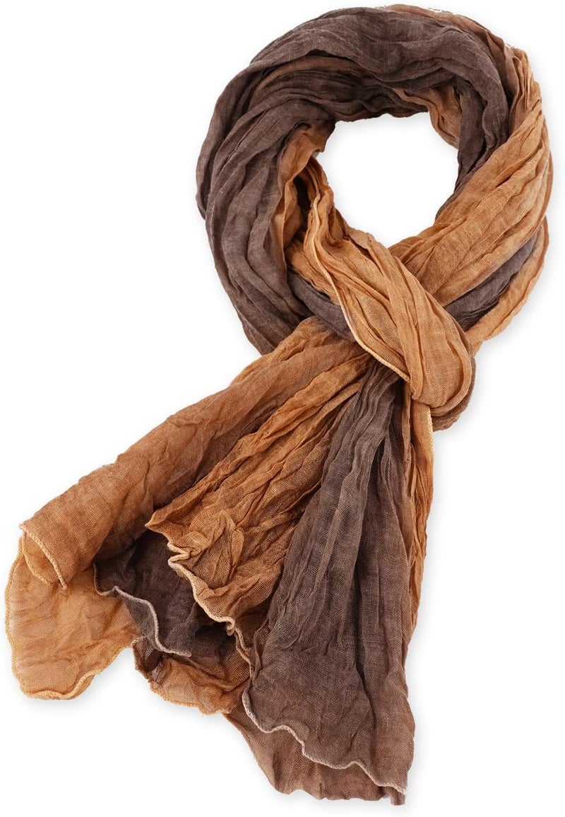 GERINLY وشاح شتوي بتصميم كتلة الألوان للرجال، لفات رقبة طويلة، شال بأسلوب حضري، هدية للرجال - Image 3