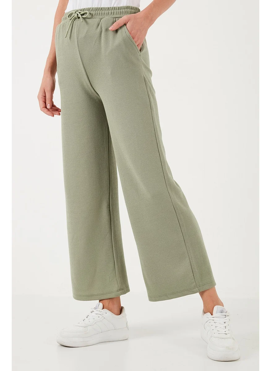 Lela Regular Fit High Waist Wide Leg Trousers Women's Trousers 5865882