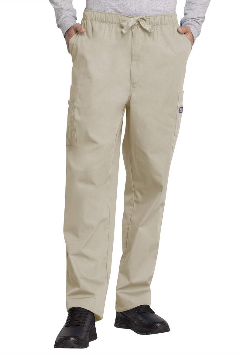 Cherokee Men's Originals Cargo Scrubs Pant, Khaki, X-Large Short - Image 2