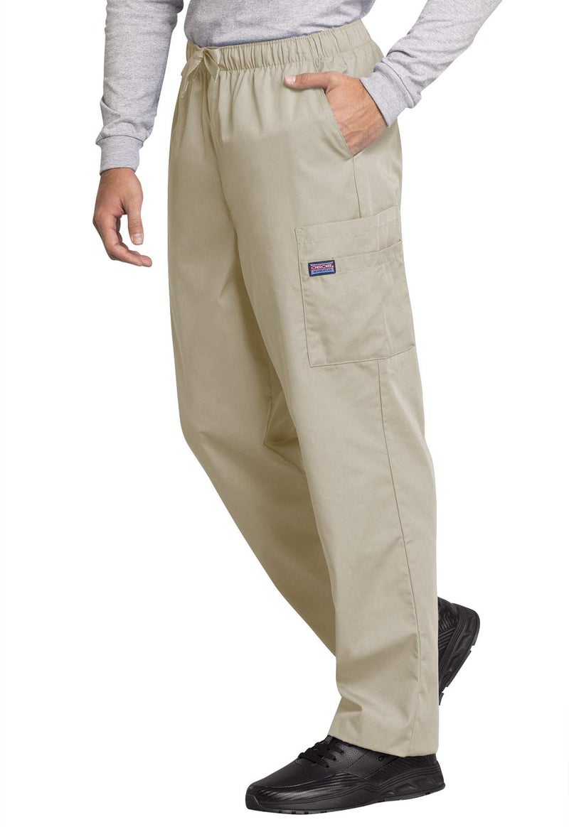 Cherokee Men's Originals Cargo Scrubs Pant, Khaki, X-Large Short - Image 3