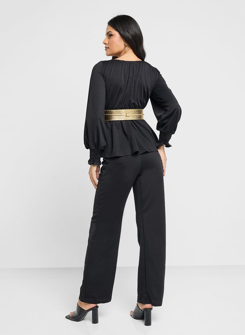 ELLA Off Shoulder Top & Pant Set - Image 2