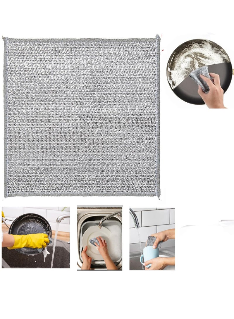 ماركة غير محددة Aluminum dishwashing sponge for cleaning dishes, 1 piece  - Image 1