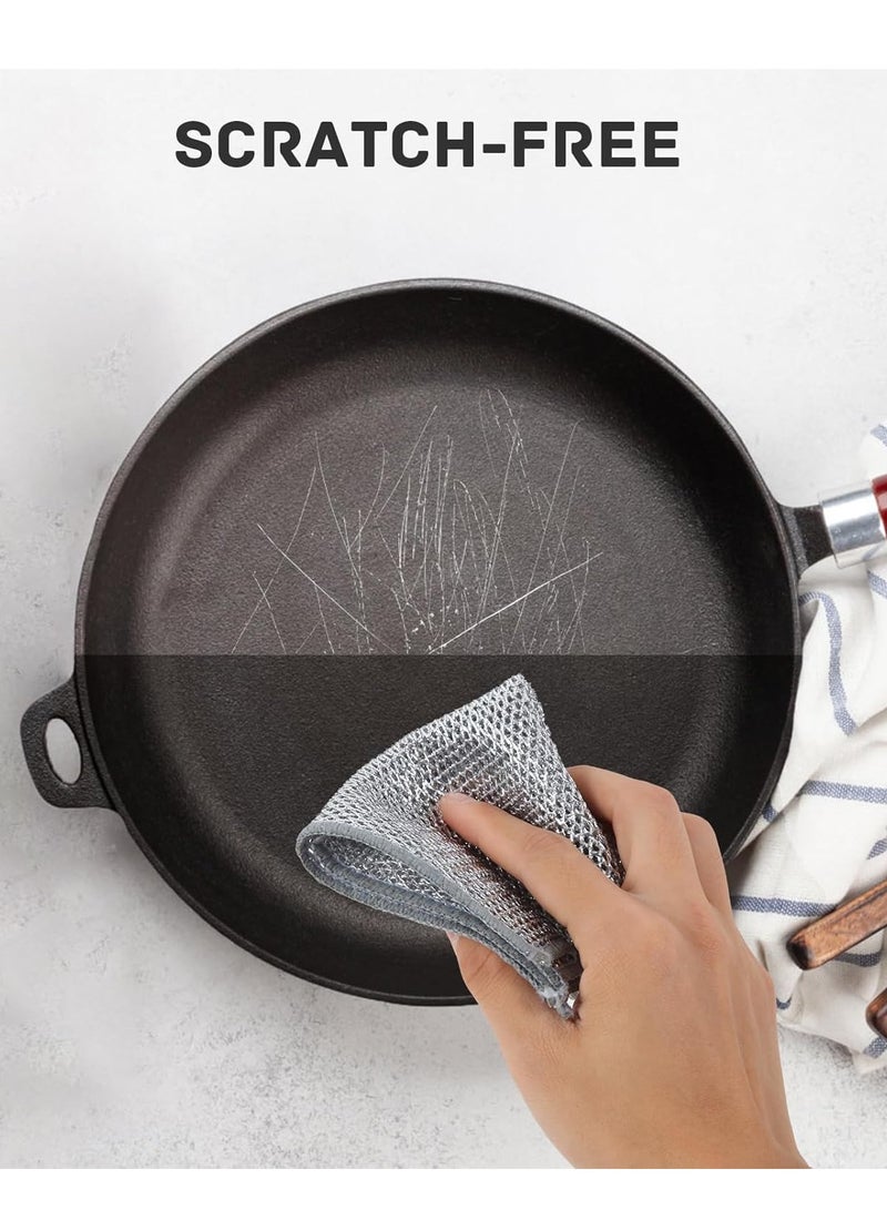 ماركة غير محددة Aluminum dishwashing sponge for cleaning dishes, 1 piece  - Image 5