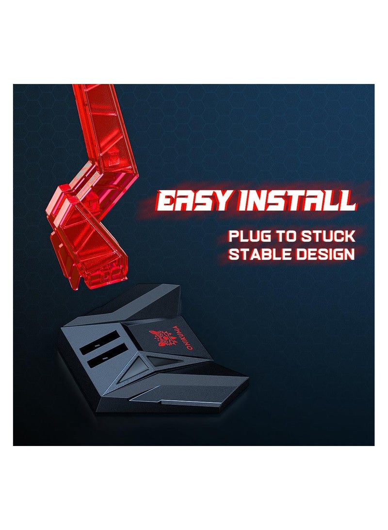 أونيكوما حامل سماعات الألعاب المعلق على الرأس من ONIKUMA ST-3 مصنوع من الأكريليك - Image 3