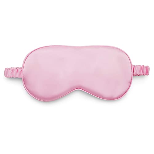 Jenna™ Natural Silk Sleeping Eye Shade Mask Cover for Insomnia, Meditation, Puffy Eyes and Dark Circles BabyPink - Image 2