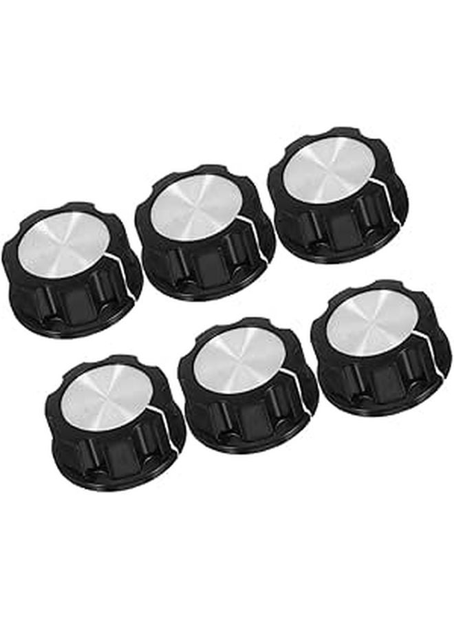 6 Pcs Black Replacement Knobs for Air Fryer Pressure Cooker Electric Stove and Oven - Image 1