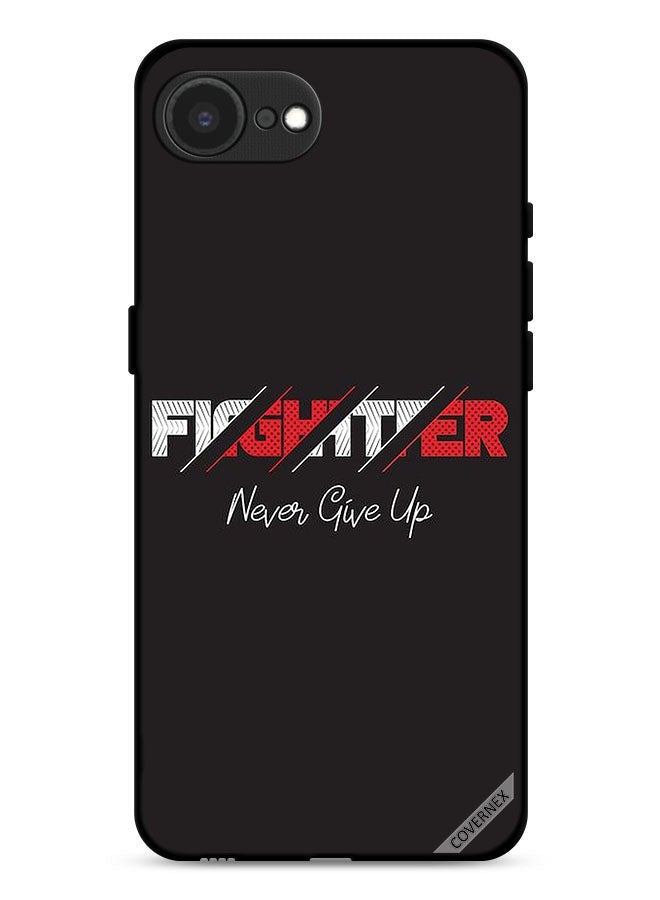 Covernex Apple iPhone 16e Protective Case Cover Fighter Never Give Up  - Image 1