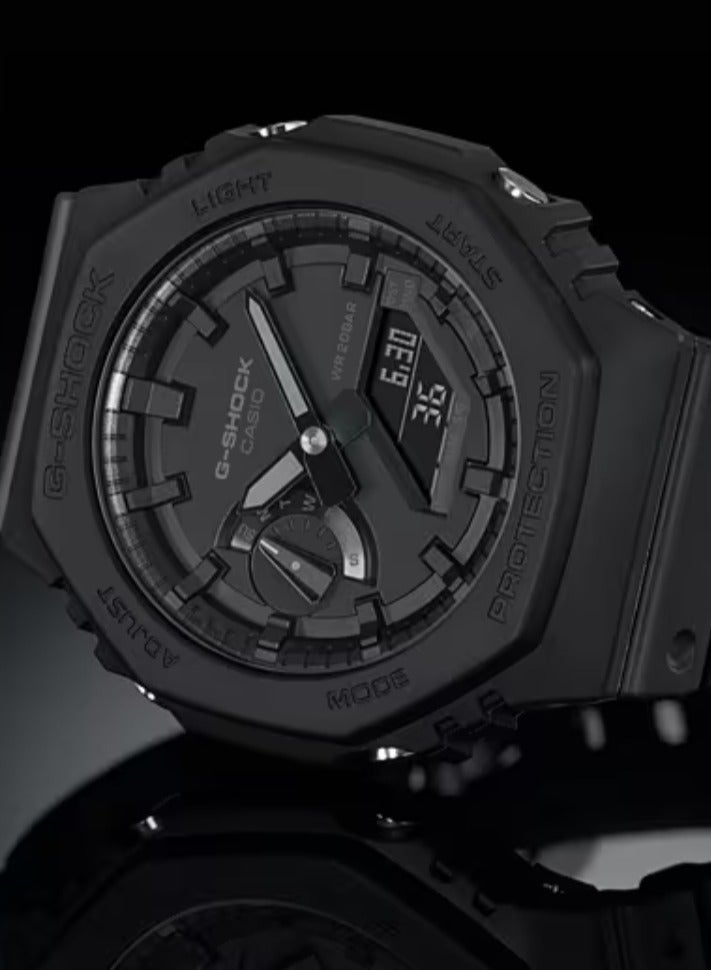 CASIO G-Shock Black Men's Watch Fashion Analog Digital Quartz Watch GA-2100-1A1 - Image 5