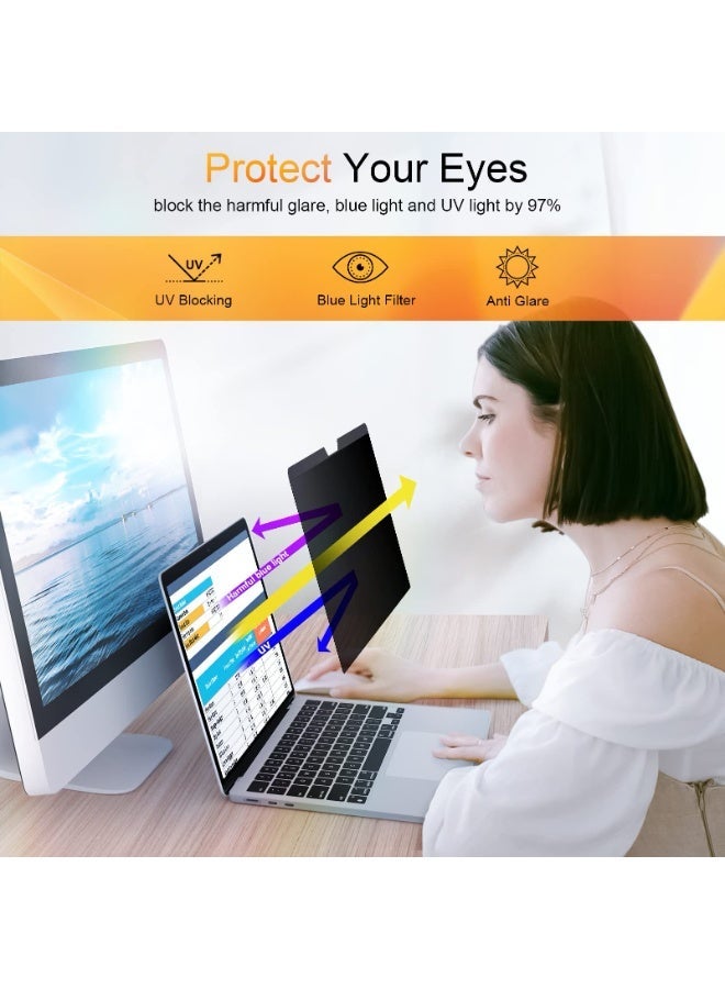 **حاجب شاشة مغناطيسي للخصوصية لجهاز MacBook Pro مقاس 14 إنش (إصدارات 2021-2025، M1-M5)، قابل للإزالة وسهل التركيب والفك، مضاد للضوء الأزرق والوهج، متوافق مع أجهزة Mac Pro مقاس 14.2 إنش** - Image 5