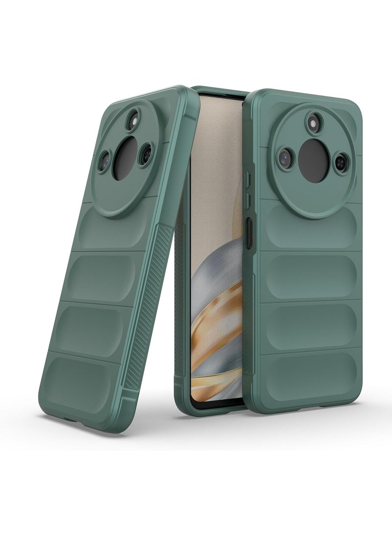 GOLDEN MASK Compatible With Honor X9c Smart Magic Case ShockProof (Green)