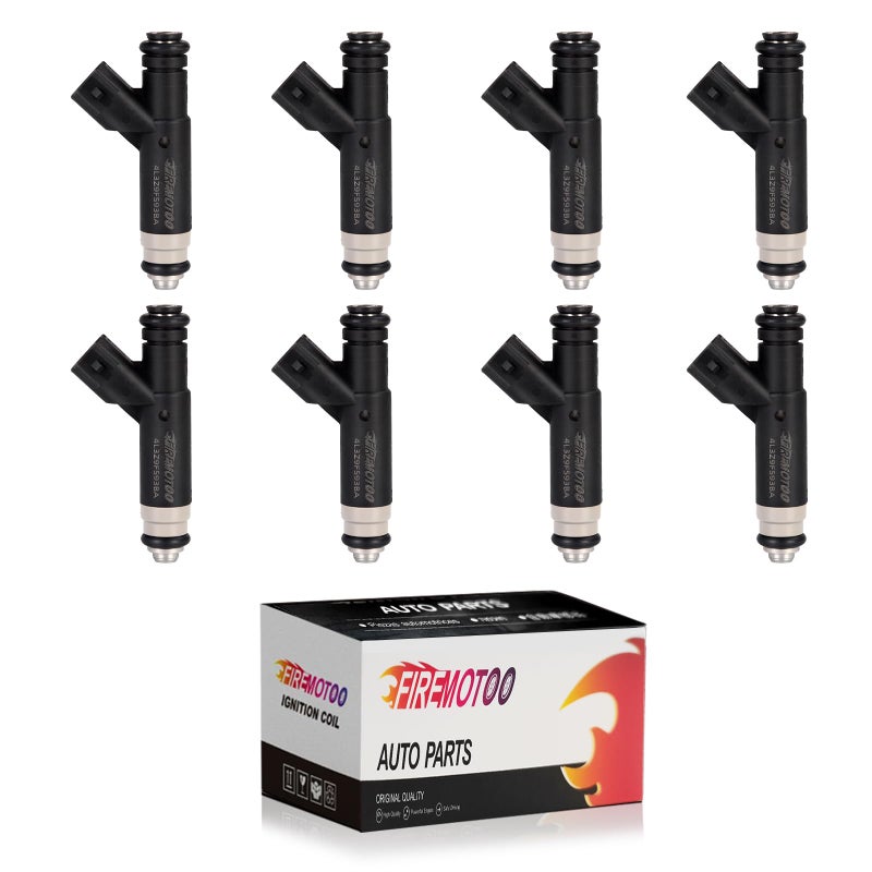 FIREMOTOO Fuel Injectors Pack of 8 Compatible with Mercury Mountaineer for Ford for F150 E150 Club Wagon E250 Explorer 46L V8 2004 2005 2006 2007 2008 Replace 4L3Z9F593BA 4L3Z9F593AB FJ867 CM5171 4 Holes - Image 2