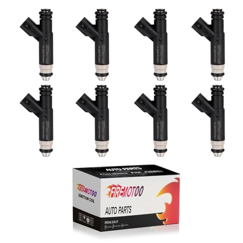 FIREMOTOO Fuel Injectors Pack of 8 Compatible with Mercury Mountaineer for Ford for F150 E150 Club Wagon E250 Explorer 46L V8 2004 2005 2006 2007 2008 Replace 4L3Z9F593BA 4L3Z9F593AB FJ867 CM5171 4 Holes - Image 1