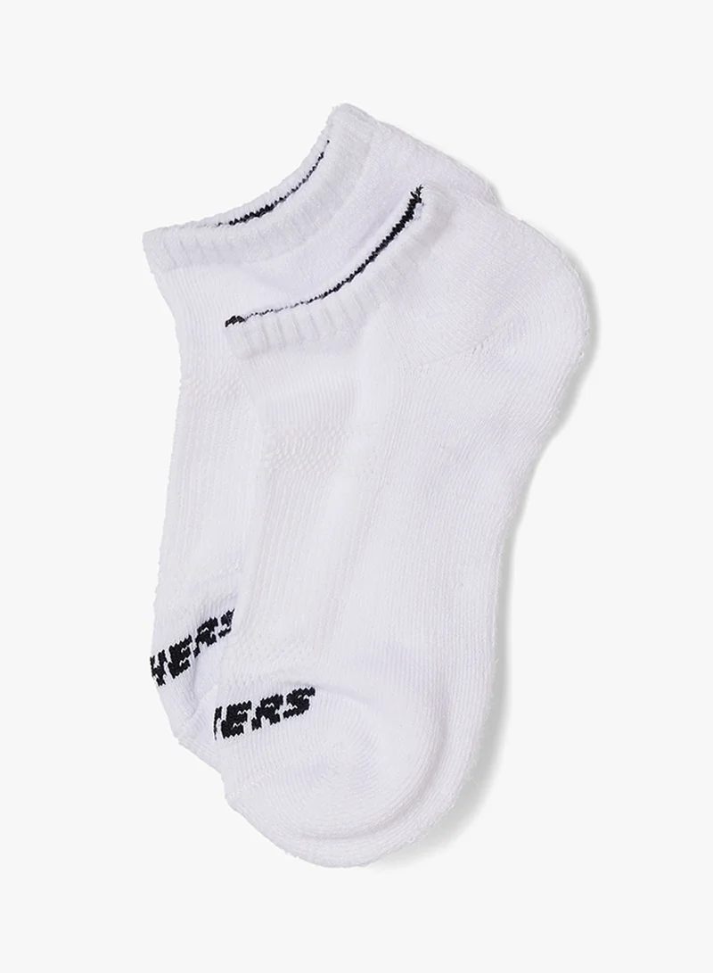 سكيتشرز 6 Pack Half-Terry No-Show Socks