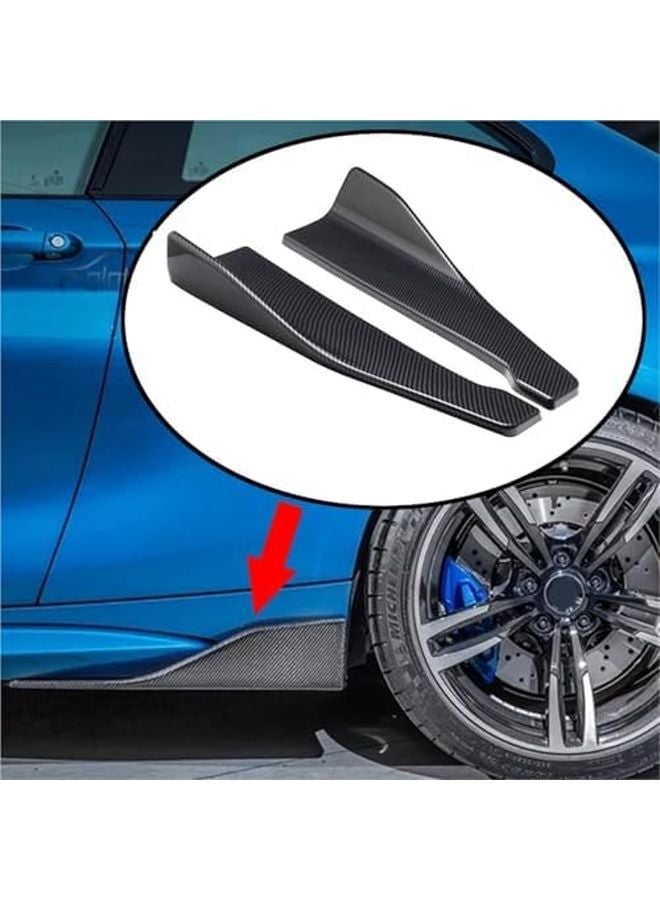 Universal Car Side Skirt Bumper Spoiler Splitter Protector Carbon Fiber Look For Seat Leon Mk1 Peugeot 307 Cc - Image 4