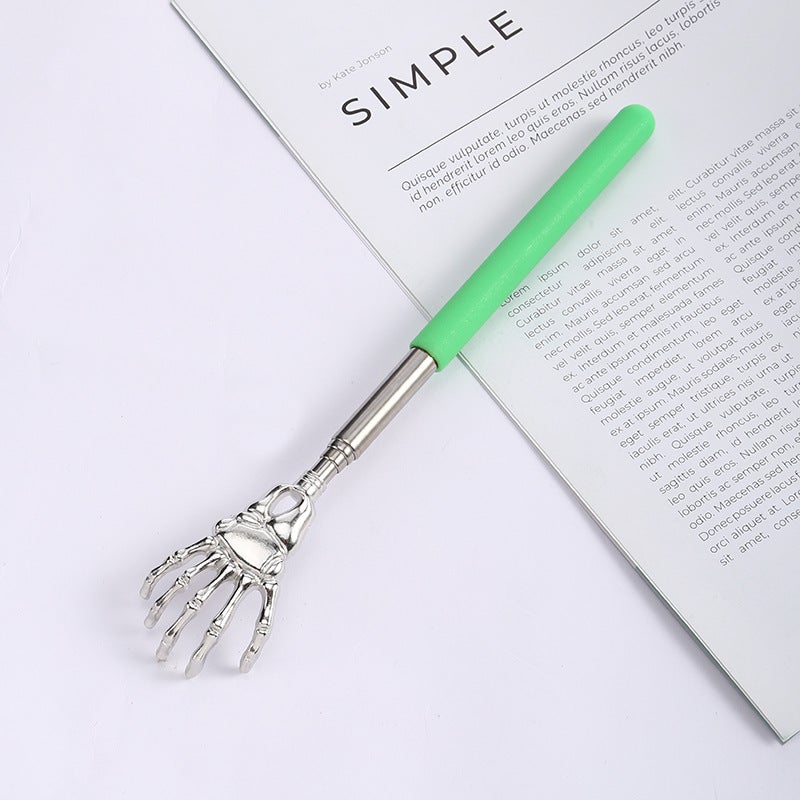 Stainless Steel Telescopic Back Scratcher Massager Green 