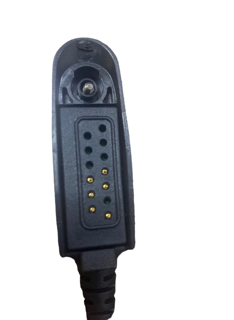 "GP328 اضغط لتحدث سماعة الأذن ميكروفون لراديو HT750 و HT1250 - أسود"  - Image 3