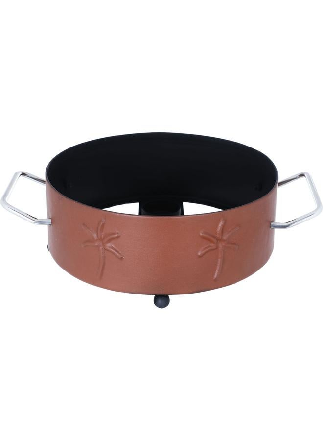 السيف  وعاء تدفئة الطعام من الفولاذ 14 × 18 × 26 سم مع وعاء مزدوج بني - Image 2