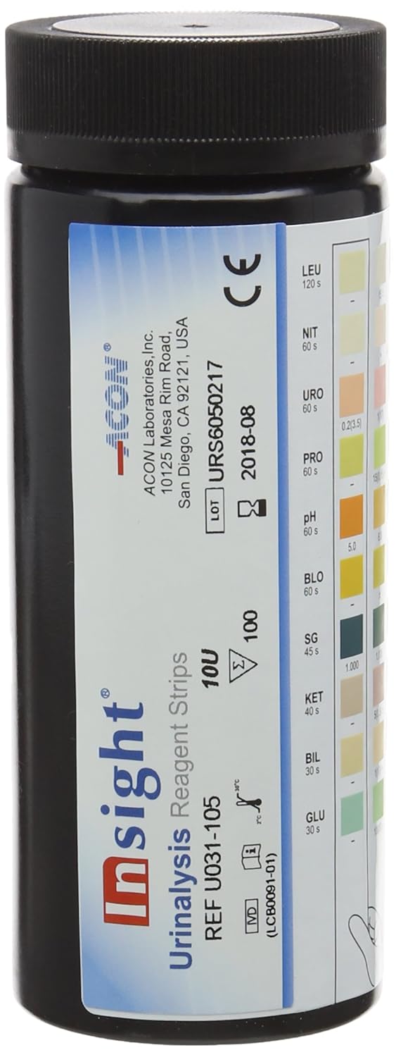 InSight US004 Urinalysis Reagent Strips 10 Parameter - Image 1