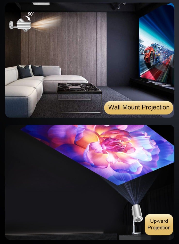 TS3 Hidden bracket projector with Integrated telescopic pan tilt 4K Android11 Wifi6  Rotatable Smart  TV 720P Cinema Portable Outdoor Sync Phone Proyector for 1080P  Movie  - Image 5