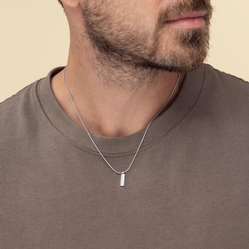 HZMAN 1.2mm Silver Snake Chain Necklace for Men Women Thin Stainless Steel Chain Necklace 16"-30'' Jewelry Gift (Silver,1.2mm,18) - Image 3