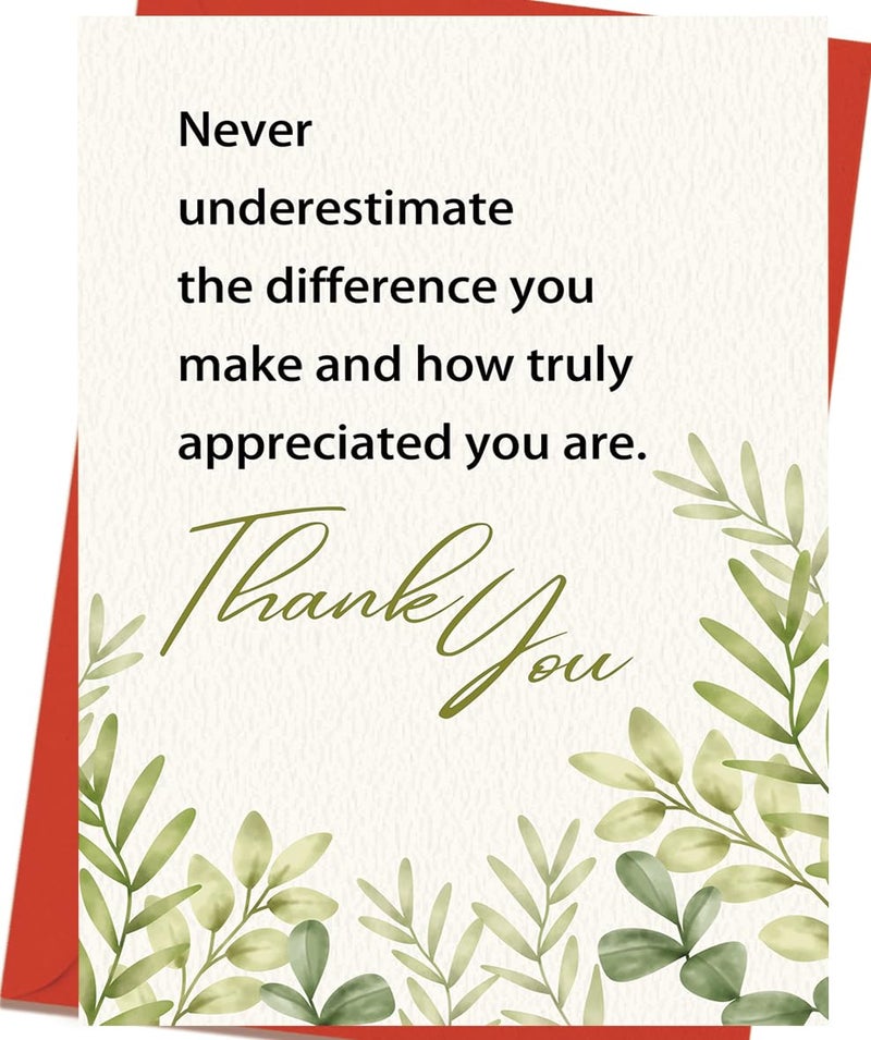 OJsensai Comfort Thank You New Card, Appreciation Card for Coworker Boss Staff Teacher, Thank You Gifts for Men Women Daughter Son Medical Workers - Image 1