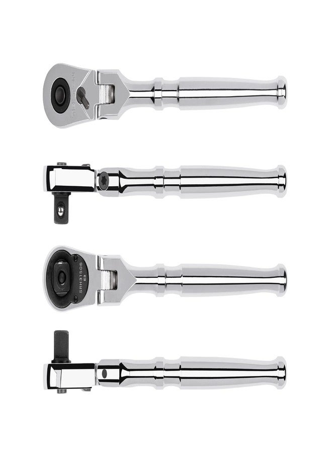 TEKTON 3/8 Inch Drive x 6 Inch Flex Head Quick-Release Small Body Ratchet | SRH31506 - Image 2
