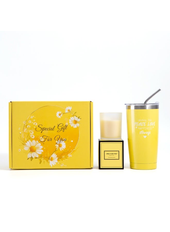 Birthday Gift Set for Women ,11 PCS  Chamomile Scented Candles & Bath Bombs Set,Gift Set for Ladies Gifts for Women Wife for Birthday Mother's Day Women's Day,Bubble Bath Set Gifts for Women,Relaxing Spa Gift Set for Women Spa Gift Basket Best Gift Box for Mom, Wife, Friends, and Sisters Gift for Wife
